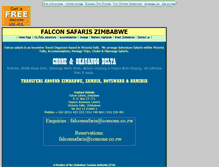 Tablet Screenshot of falconsafaris.wtcsites.com